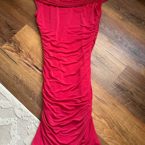 BCBGMaxAzria Fuchsia Midi Dress - Picture 7 of 8